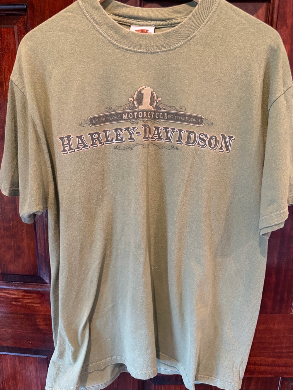 Harley-Davidson Olive Green Logo Short Sleeve Tee
